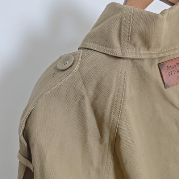 Acne Studios Beige Double-Breasted Jacket by Acne Studios - Picture 7 of 10